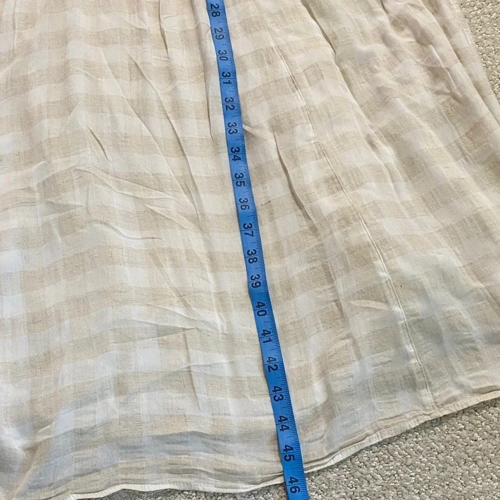 Kimchi Blue Cream Plaid Midi Dress - Picture 14 of 16